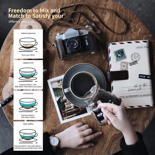 Miniatura 6 de LAOION Cafetera Cubana, Cafetera Eléctrica de Espresso de 6 u 3 Tazas, Cafeteras Eléctricas Modernas Portátiles, Cafetera Moka Eléctrica con Base