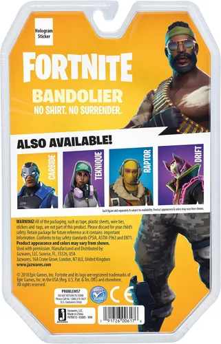 Miniatura 3 de Jazwares Fortnite Solo Mode Core Raptor - Paquete de figuras de bandolier