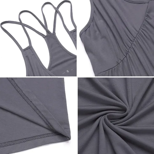 Miniatura 5 de Samring Lencería sexy para mujer, camisola con cuello en V, camisón completo tipo babydoll S-XXL