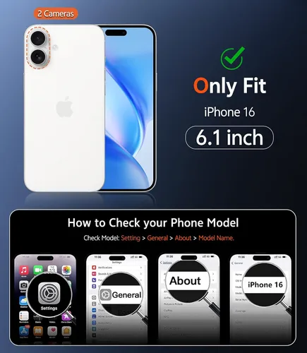 Miniatura 1477 de FNTCASE Funda para iPhone 13 Pro-Max: Fundas magnéticas transparentes compatibles con Magsafe Slim anti amarillamiento protección contra caídas
