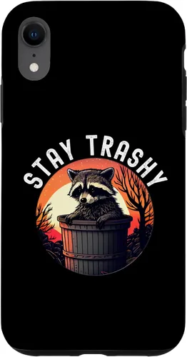 Miniatura 24 de iPhone 16 Stay Trashy Funny Raccoon Case
