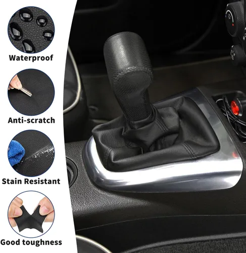 Miniatura 3 de KBH Funda para maletero de palanca de cambios para Hummer H3 2005-2011, accesorios interiores de cuero de vinilo, tapicería duradera para maletero