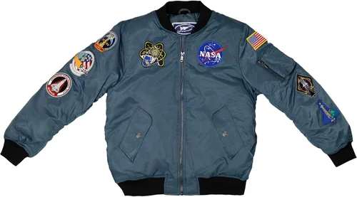 Up and Away Chaqueta bombardero de vuelo del transbordador espacial de la NASA
