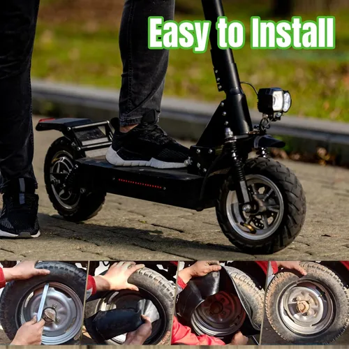 Miniatura 6 de 2.80/2.50-4" Tubos internos, 2 unidades de alta resistencia 2.80 2.50-4/280/250-4 Tubo interno de neumático de repuesto con válvula doblada