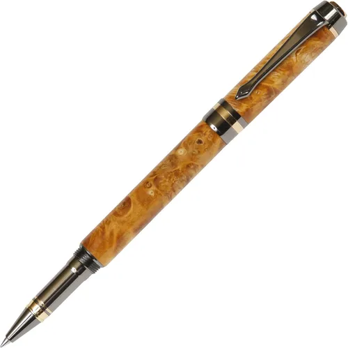 Miniatura 2 de Elite – Bolígrafo de punta rodante, color amarillo de metal de pistola caja Elder Yellow Box Elder