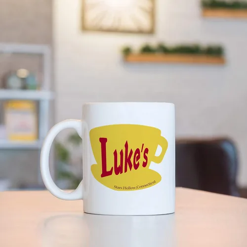 Miniatura 3 de Toshiy Luke's Diner - Taza de café, regalo divertido para los amantes de los comedores, elefante blanco de Navidad, 11 onzas