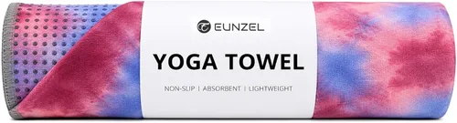Miniatura 14 de Toalla de yoga Eunzel, toalla para esterilla de yoga caliente con puntos de agarre absorbentes de sudor, antideslizante para yoga caliente, pilates