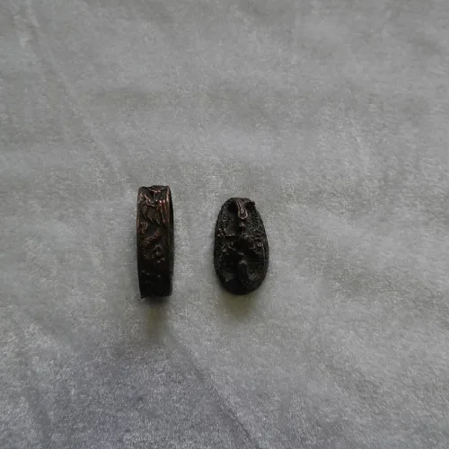 Miniatura 18 de Espada samurái japonesa KOSHIRAE – Aleación de Fuchi Kashira 01-44