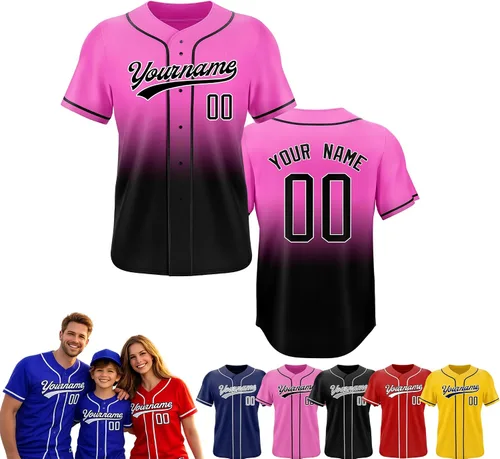 Miniatura 6 de Camiseta de béisbol personalizada, nombre del equipo, número de equipo, logotipo, camisetas impresas cosidas, uniformes deportivos, regalos