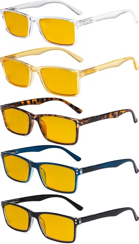 Miniatura 12 de Eyekepper Paquete de 5 lentes de lectura elegantes con bisagras de resorte de calidad para hombres y mujeres +0.00