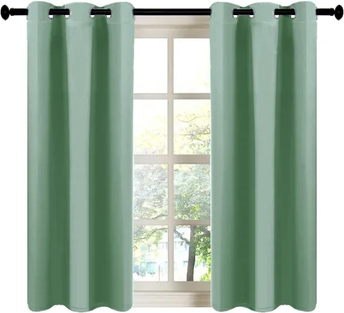 Miniatura 139 de LA PALMA Cortinas opacas con aislamiento térmico y ojales, para sala de estar, dormitorio, paquete de 2 paneles