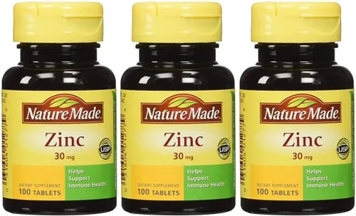 Pastillas de zinc de Nature Made, 0.001 onzas, paquete de de 3, 3, 3