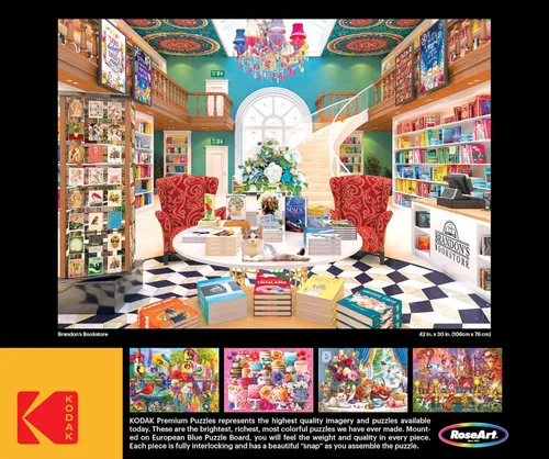 Miniatura 5 de RoseArt - Kodak Premium - Brandon's Bookstore - Rompecabezas de 3000 piezas para adultos
