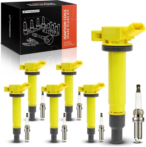 Miniatura 11 de A-Premium Juego de 6 paquetes de bobinas de encendido y bujías de iridio compatibles con Toyota 4Runner 2003-2009, Tundra 2005-2011, 4.0L