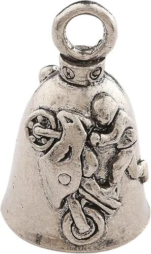 Miniatura 44 de Guardian Bell Good Luck Bell w/Keyring & Black Velvet Bag Motorcycle Bell Lead-Free Pewter Made in USA Phoenix Biker