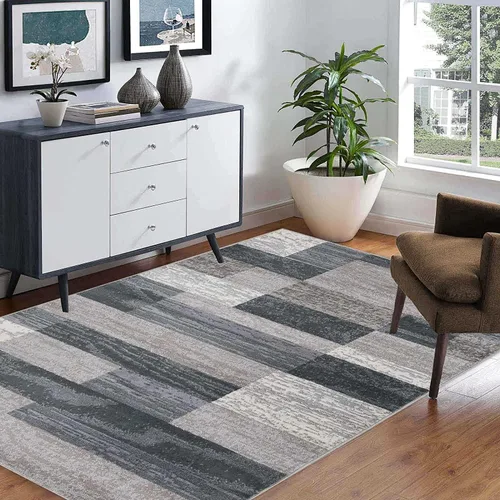 Miniatura 16 de BNM Indoor Small Area Rug, Jute Backing, Modern Geometric, Perfect for Living Room, Dining Room, Bedroom, Hardwood Floors, Office, Dorm, Entryway