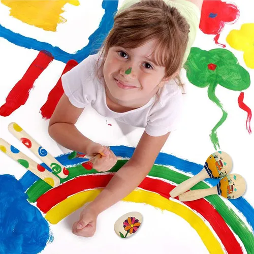 Miniatura 2 de Juego de instrumentos musicales para niños pequeños, instrumentos de percusión de madera, juguetes musicales, xilófono, maracas, huevo, pandereta