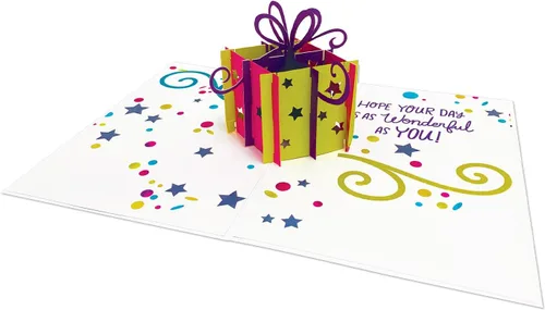 Miniatura 14 de Designer Pop!, Tarjeta de felicitación desplegable de cumpleaños – Diseño floral con tarjeta 3D de lirio de cala para amigos, familia y personas