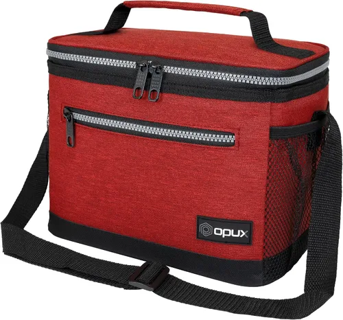 Miniatura 27 de OPUX - Fiambrera de alta calidad, aislada para hombres y mujeres adultas, resistente al almuerzo escolar para niños, niñas, niños Bolsa de Azul