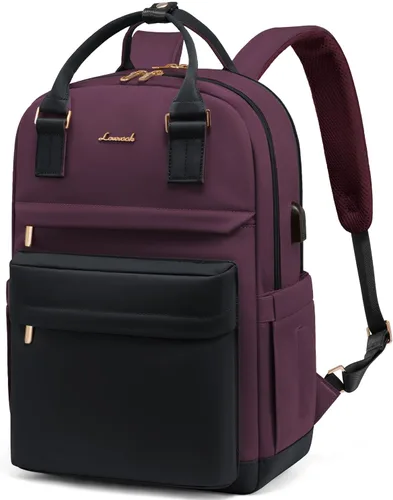 Miniatura 32 de LOVEVOOK - Mochila de computadora portátil para mujeres y niñas, mochila de 15.6 pulgadas impermeable para estudiantes, linda bolsa para libros