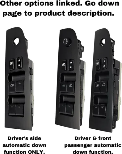 Miniatura 9 de SWITCHDOCTOR Interruptor maestro de ventana para Nissan Altima Sedan S 2007-2012, Base (25401-ZN40B, alimentación, control, botón)