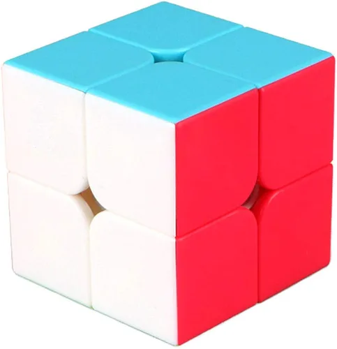 TANCH QIYI Speed Cube 2 x 2 x 2 pulgadas, sin calcomanías, cubo mágico rompecabezas de juguete para niños y adultos (colorido)