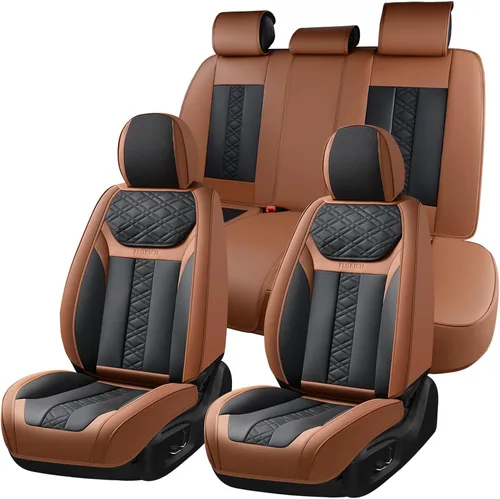 Miniatura 27 de FLORICH Fundas de asiento delantero, 2 piezas, fundas de asiento para automóviles, fundas de asiento universales de cuero de lujo, accesorios