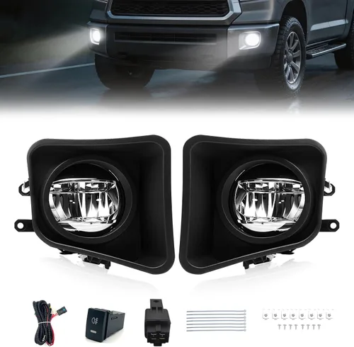 Miniatura 19 de Fog Lights Compatible With 2013 2014 2015 Ford Explorer Front Bumper Driving Lamp Assembly Clear Lens