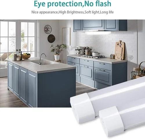 Miniatura 3 de Airand Paquete de 2 luces LED para tienda, 2 pies, 18 W, 5000 K, protección IP66, iluminación debajo del gabinete, luz LED para garaje, banco