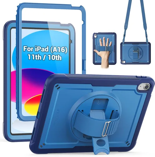 Miniatura 16 de SEYMAC Funda protectora a prueba de golpes para iPad Air de 11 pulgadas M4, M3, M2 (2026/2025/2024), funda protectora a prueba de golpes