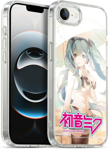 Miniatura 188 de Head Case Designs Licencia Oficial Hatsune Miku Gráficos Lindos Carcasa de Gel [Protección de Grado Militar] Compatible con Apple iPhone 7