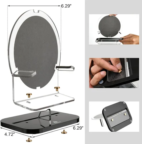 Miniatura 5 de Soporte para Bang & Olufsen Beosound A1 3ª Gen/Beosound A1 2ª, soporte de escritorio con franela antiarañazos