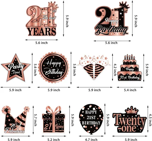 Miniatura 4 de 48 espirales colgantes para fiesta de cumpleaños de oro rosa, decoraciones de fiesta de cumpleaños de oro rosa, remolinos colgantes para techo