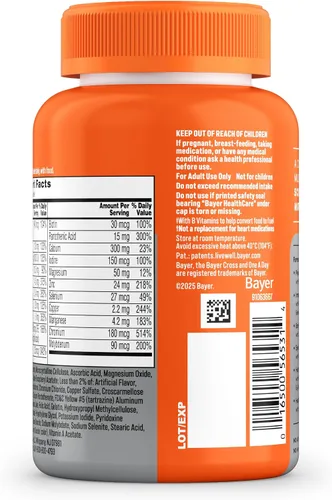 Miniatura 10 de One A Day Multivitamin para mujeres de 50 años o más, tabletas, multivitamínico para mujeres de 50 años o más con vitaminas D, C, E, zinc y biotina