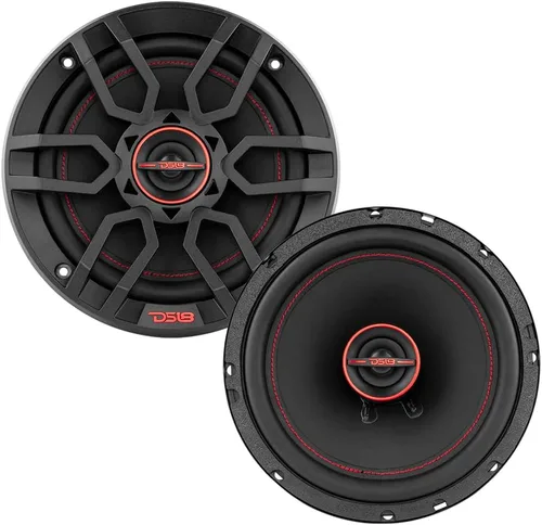 Miniatura 5 de DS18 GEN-X6.5 - Altavoz coaxial de 6.5 pulgadas, 3 vías, 165 W máximo, 50 W RMS, cono de papel negro, dos tweeters de cúpula de Mylar, 4 ohmios
