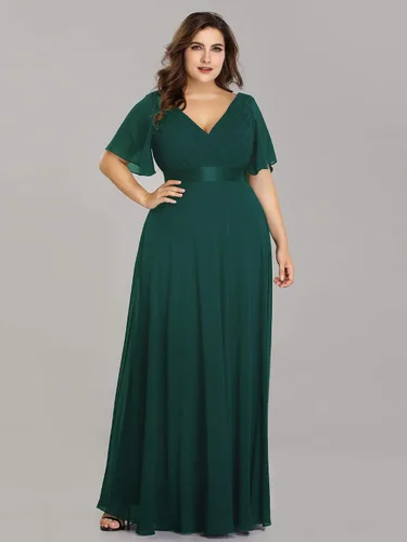 Miniatura 3 de Ever-Pretty 09890 Maxi vestido de fiesta de noche, con cuello en V doble, para mujer