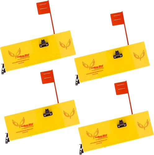 Tablas cepilladoras para pesca (paquete de 4) - 4 opciones de tamaño - incluye kit de bandera de Tattle