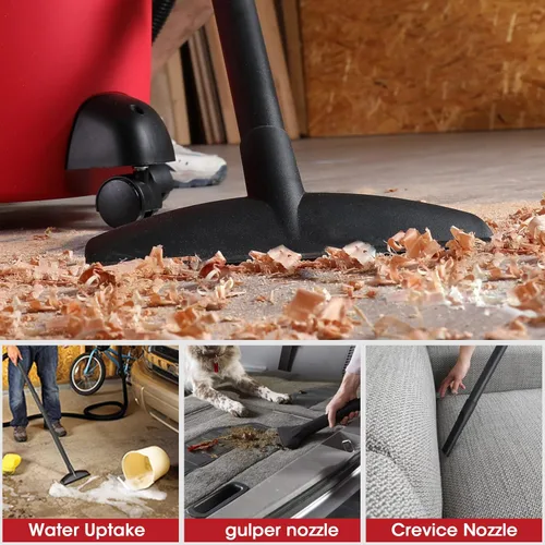 Miniatura 6 de Shop-Vac Aspiradora en seco y húmedo de 6 galones 3.0 de potencia máxima, 3 en 1, con filtros, accesorios, ideal para el hogar, trabajo, garaje