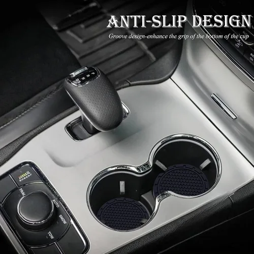 Miniatura 7 de 2 posavasos para automóvil, portavasos antideslizantes incrustados en adornos, accesorios universales empotrados para el interior del automóvil