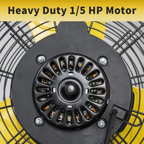 Miniatura 8 de HiCFM Ventilador de pared con control remoto de 20 pulgadas, ventiladores de pared oscilantes de alta velocidad de 5100 CFM de 3 velocidades