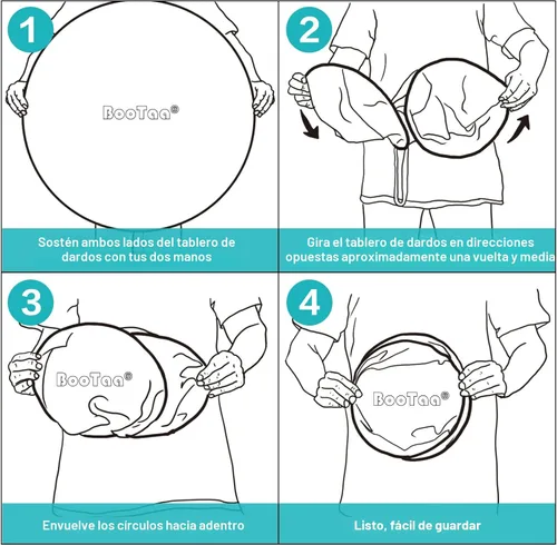 Miniatura 7 de BooTaa Tablero de dardos grande de 29 pulgadas para niños, tablero de dardos para niños con bolas adhesivas, juguetes para niños y niñas