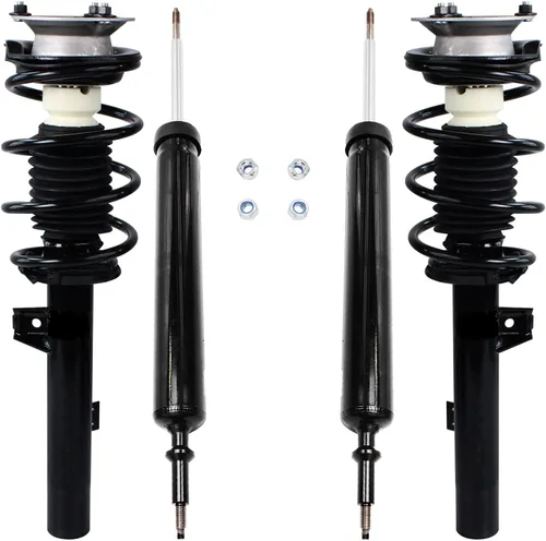 Miniatura 121 de Detroit Axle - Puntales y Amortiguadores para Chevy Traverse Buick Enclave GMC Acadia Saturn Outlook 2007-2012, 2 puntales delanteros con resorte