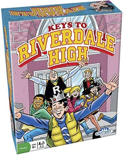 Keys to Riverdale High – Haz tu camino a través y fuera de la escuela – Juego de cartas para construir el tablero – 2 a 4 jugadores – diferente cada