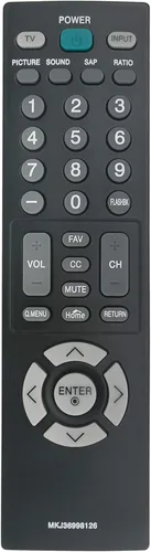 Miniatura 2 de MKJ36998126 Reemplazo remoto para LG TV 32LV2400 42LV4400 47LV4400 55LV4400 32LV2400-UA 47LV4400-UA 55LV4400-UA 42LV4400-UA 32LV24004UA 7LV440 0UA