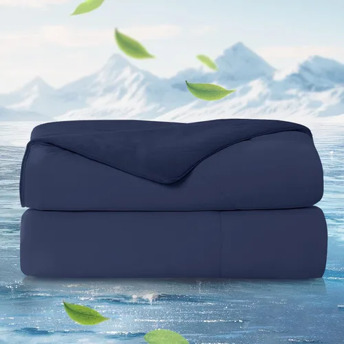 Miniatura 12 de Cozy Bliss Sorona® - Edredón refrescante tamaño individual x fibra natural de viscosa Sorona®, manta de enfriamiento reversible y sedosa
