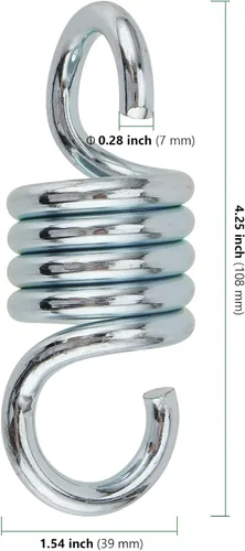 Miniatura 2 de HAKZEON 8 muelles oscilantes de porche resistentes, capacidad de 3520 libras, resortes de 4 pulgadas para columpios, hamacas, sillas colgantes