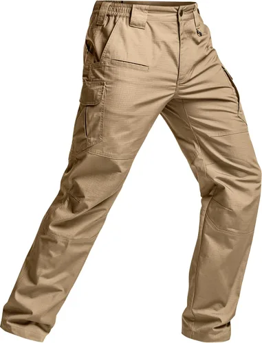 Miniatura 9 de CQR Pantalones tácticos para hombre, resistentes al agua, pantalones cargo Ripstop, ligeros EDC trabajo, senderismo, ropa para exteriores