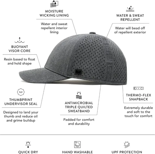 Miniatura 2 de melin A-Game Hydro, gorra de béisbol resistente al agua para hombres y mujeres