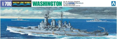 Miniatura 5 de Aoshima Bunka Kyozai 1/700 Water Line Series Acorazado azul marino de EE. UU. Modelo 611