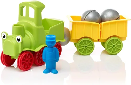 Miniatura 6 de SmartMax My First Animal Train STEM - Juego de descubrimiento magnético con tren móvil y animales suaves para edades de 1 a 5 años